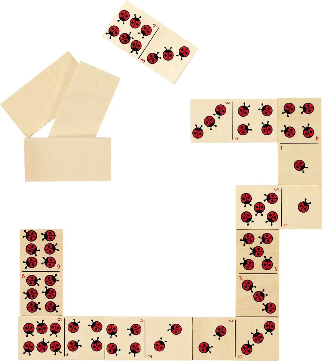 Goki Domino Ladybirds