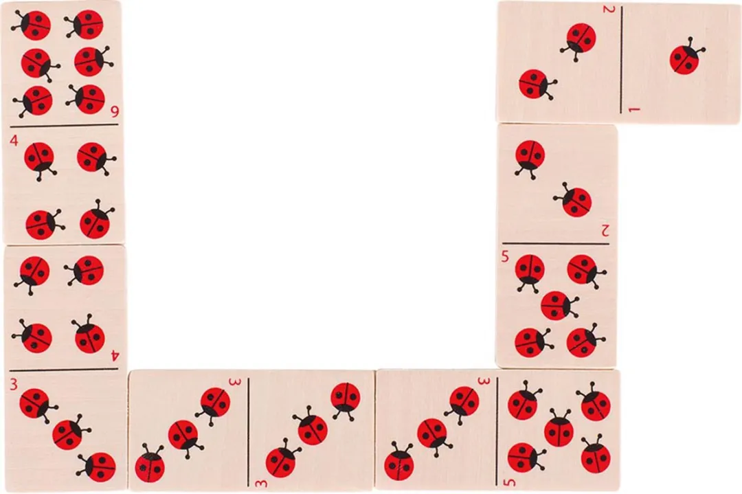 Goki Domino Ladybirds - 28 Stenen