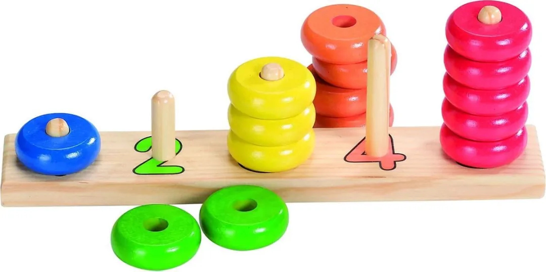 Goki Vormenpuzzel Leren Telllen 15 Stuks