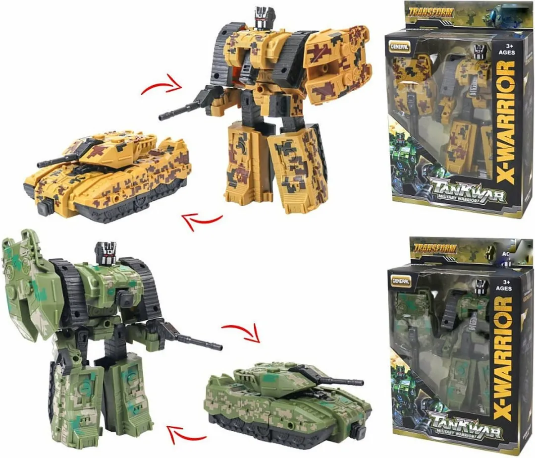 YJ Toys X-Warrior 16AB Transformerende Tank/Robot - 3x AA