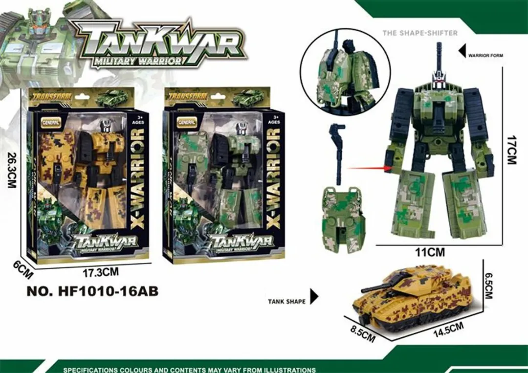 YJ Toys X-Warrior 16AB Transformerende Tank/Robot - 3x AA