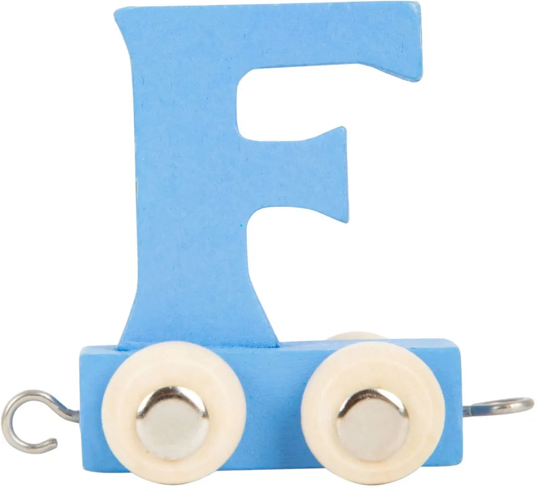 Small Foot Houten Lettertrein Blauw