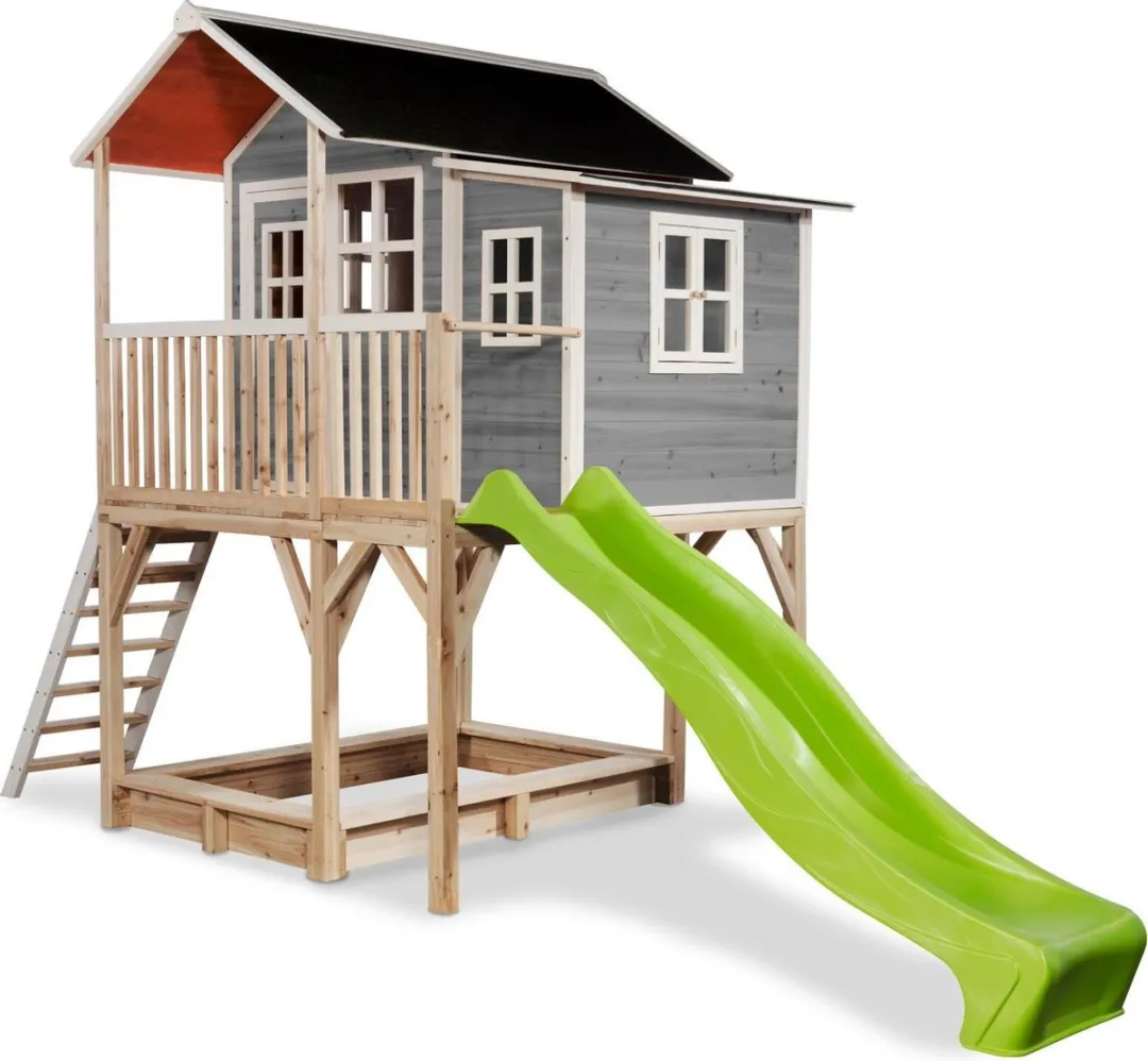 EXIT Toys Loft 750 Houten Speelhuis - Grijs