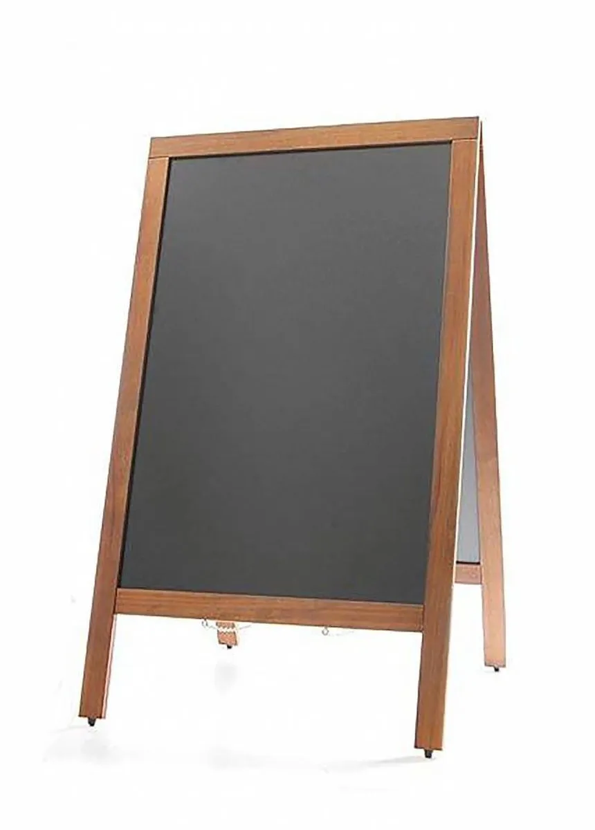 Hendi Krijtstoepbord 700x600x1200mm - Zwart