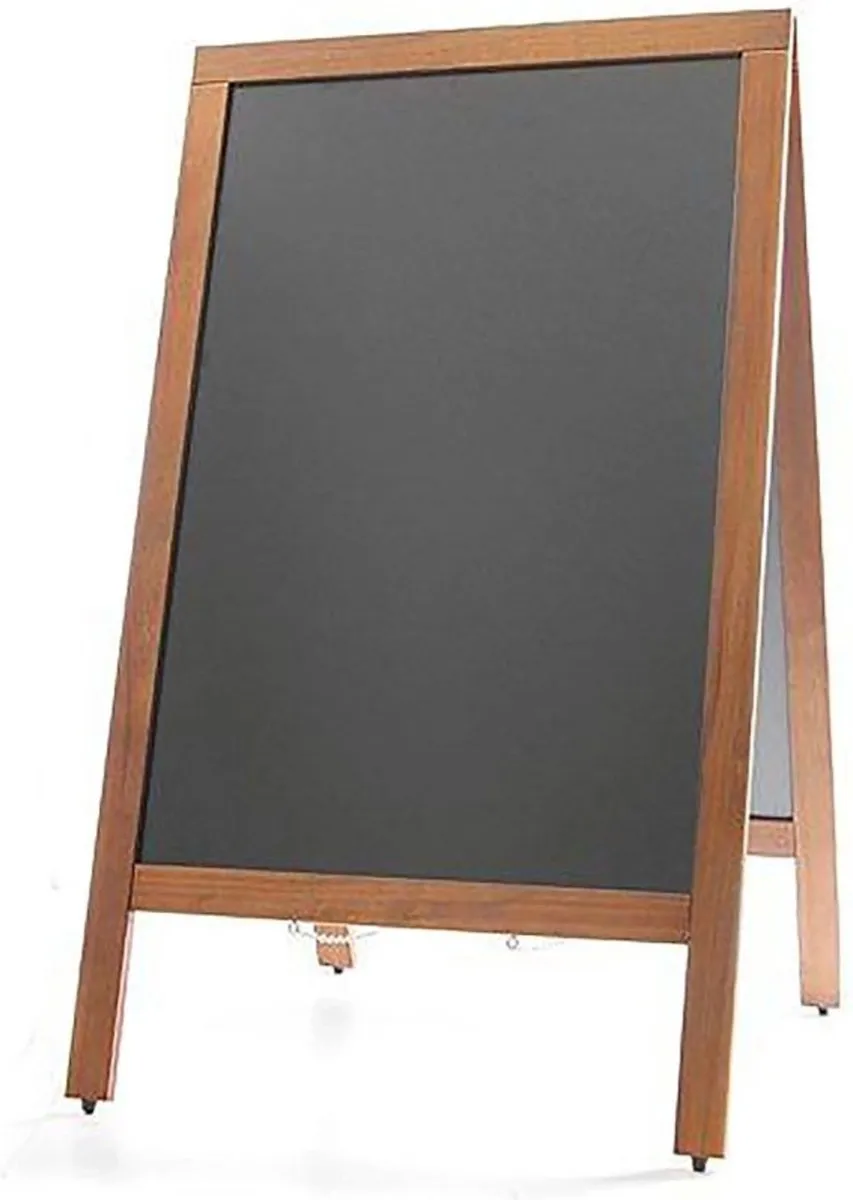 Hendi Krijtstoepbord 700x600x1200mm - Zwart