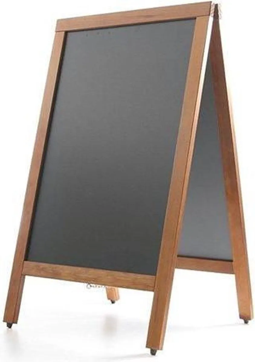 Hendi Krijtstoepbord 700x600x1200mm - Zwart