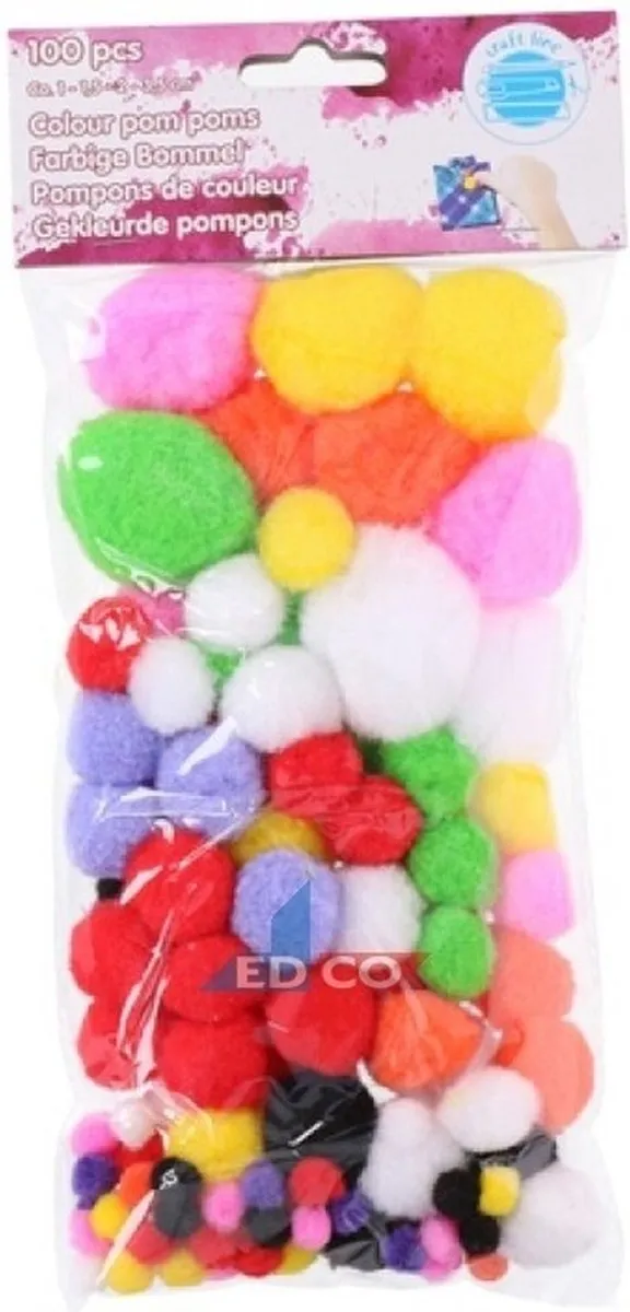 Rayher Pompons - 200 Stuks - Multi