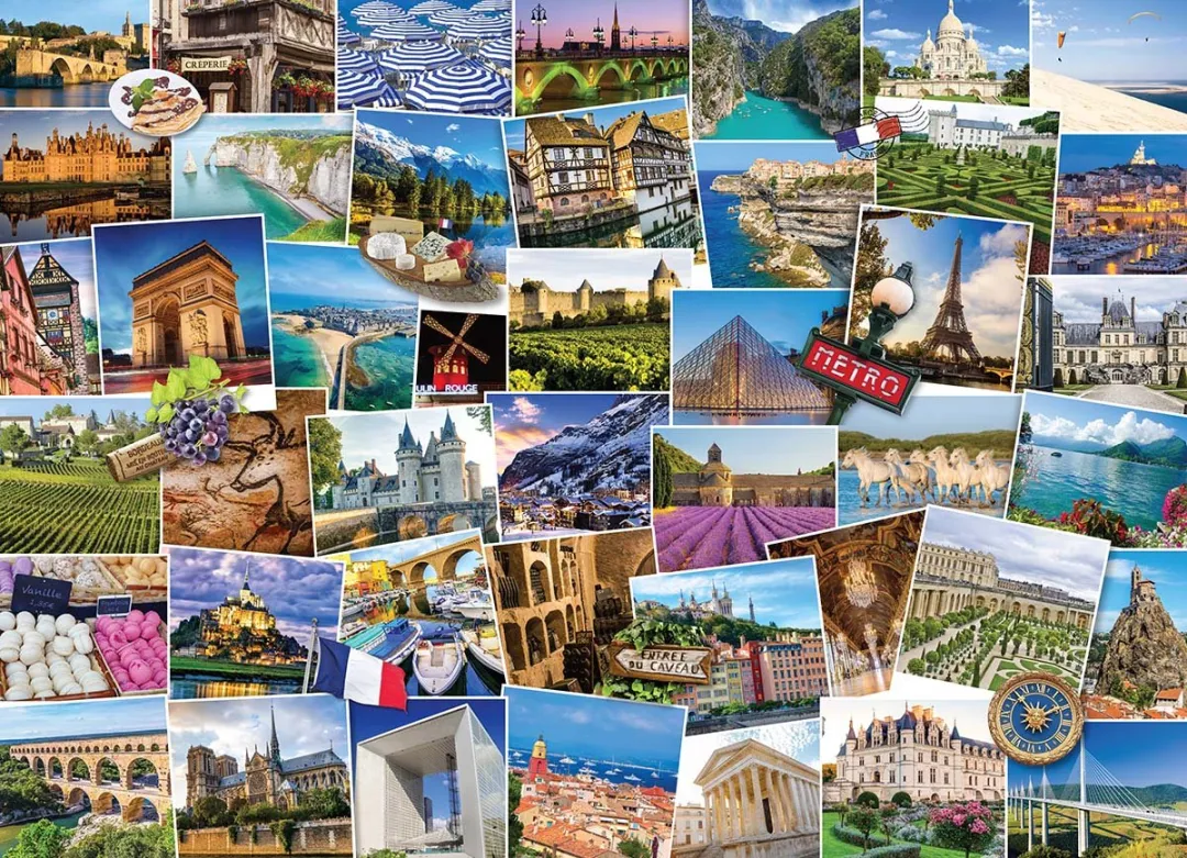 Eurographics France Globetrotter Puzzel 1000 Stuks