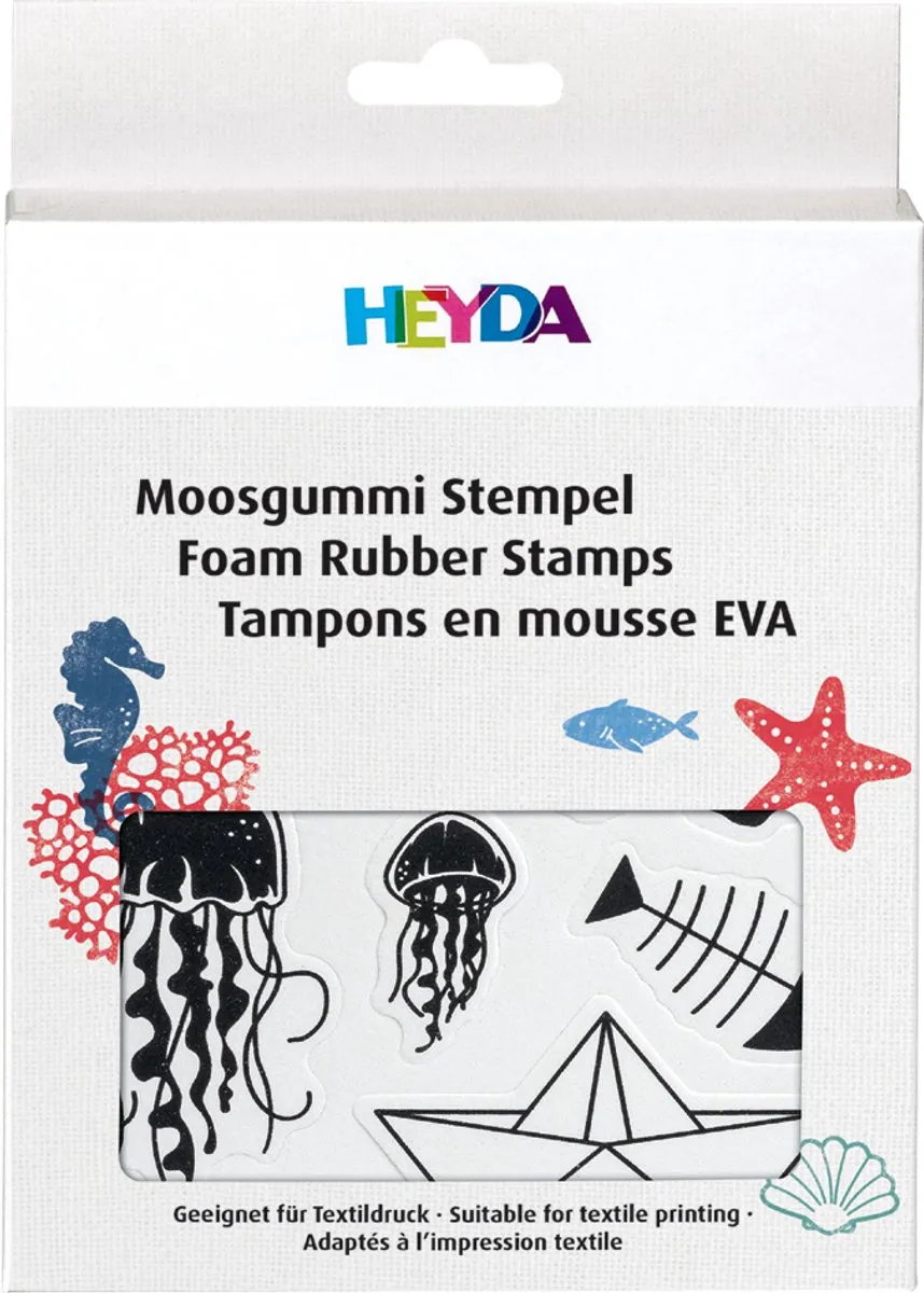 RAYHER Mosrubber Stempelset Bladeren - 16 Stuks - Zwart - afbeelding 6 van 6