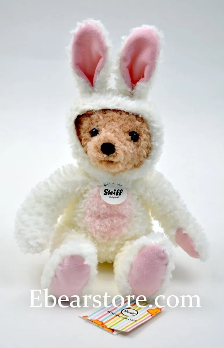 Steiff Teddybeer Hoodie Konijn 27cm - Wit