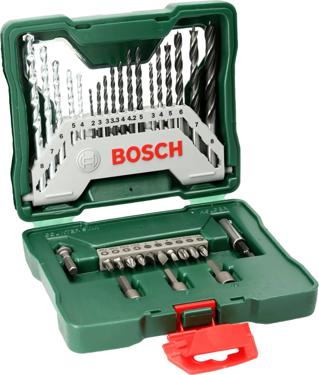 Bosch X-Line Boorset 33-delig - Hout/metaal/steen