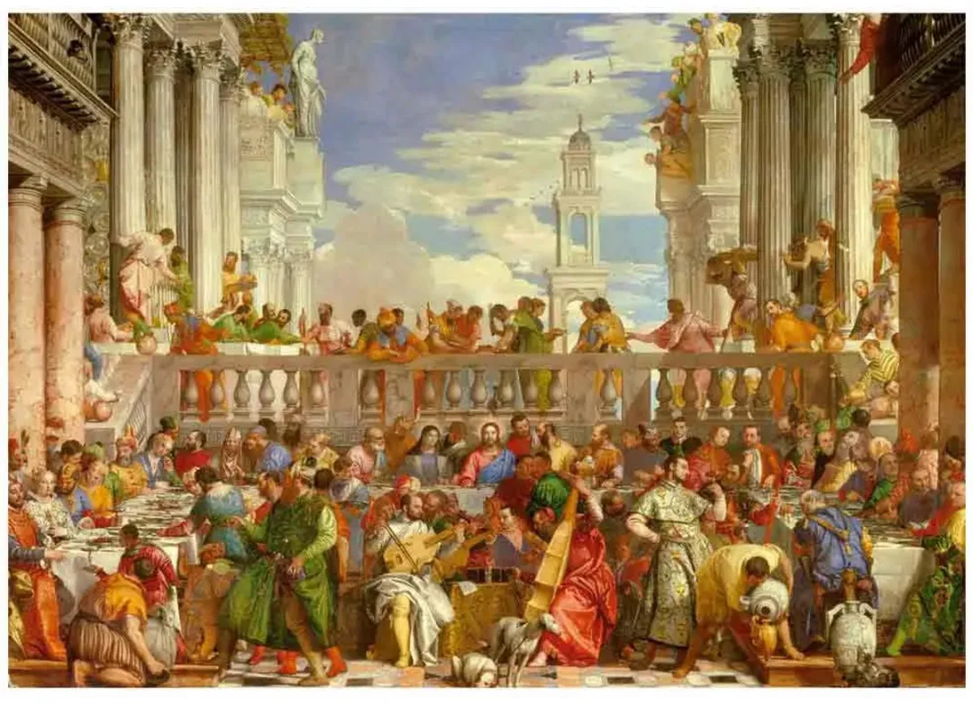 Educa Huwelijk in Cana Paolo Veronese Puzzel 4000 Stuks - Multicolor