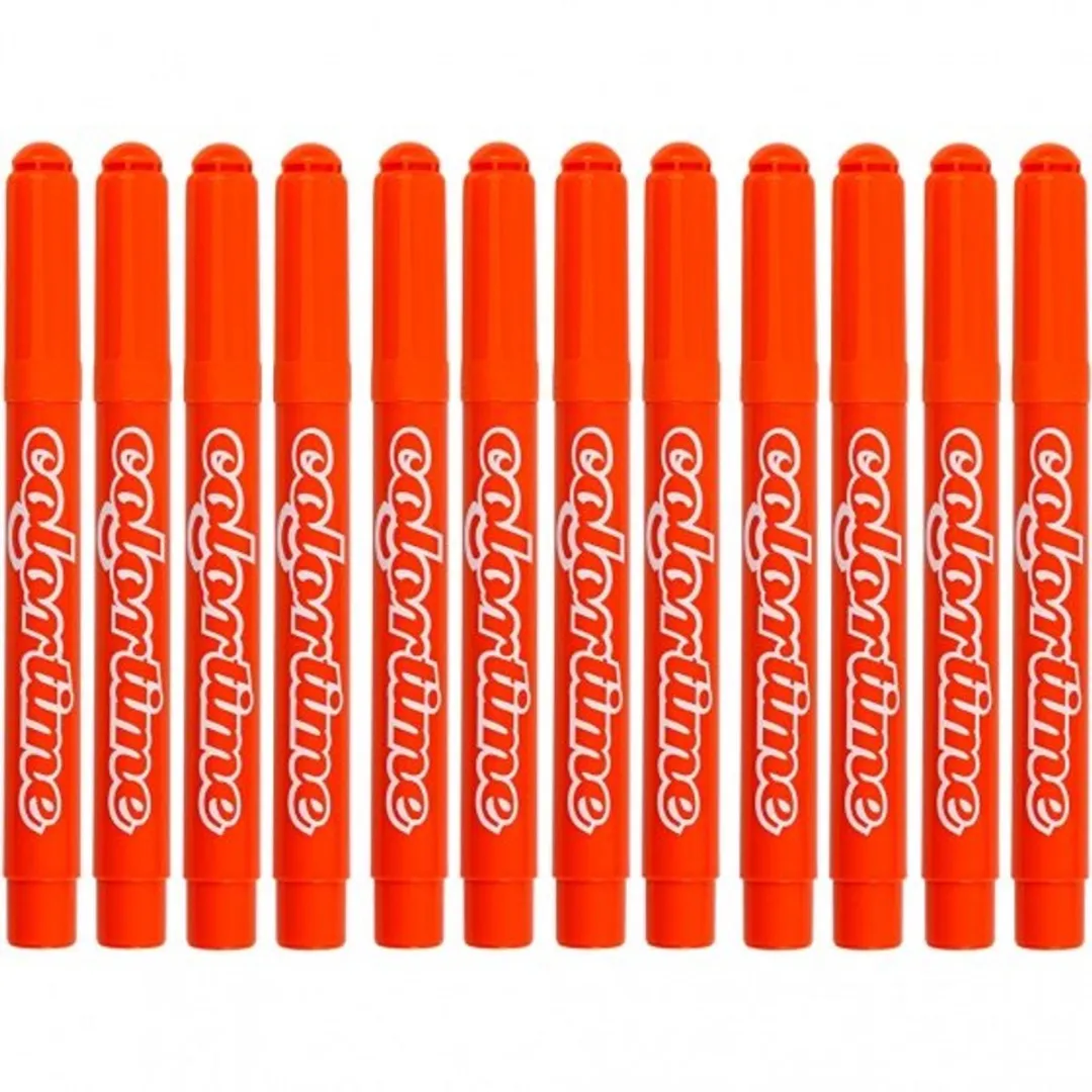 Colortime Stiften 5mm - Oranje - 12 Stuks
