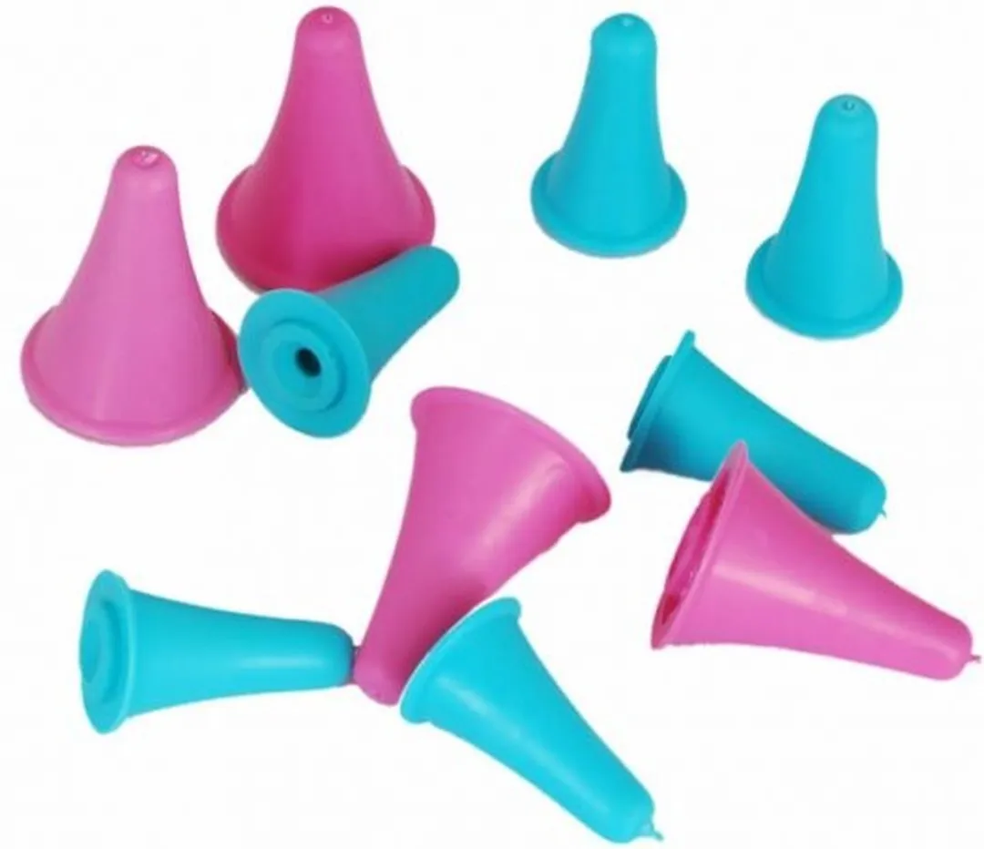 KnitPro Puntbeschermers - 4 Stuks - Blauw/Rozemix