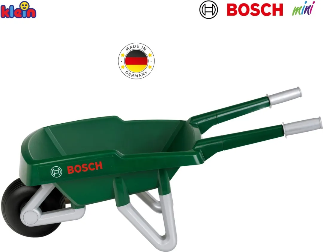 Klein Toys Bosch Tuin Kruiwagen 80x34x31,5cm - Groen/Zwart