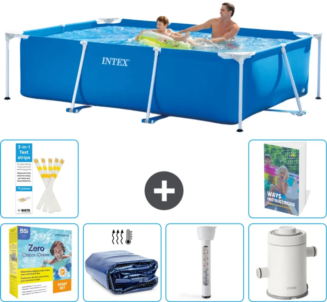 Intex Rechthoekig Frame Zwembad 260x160cm