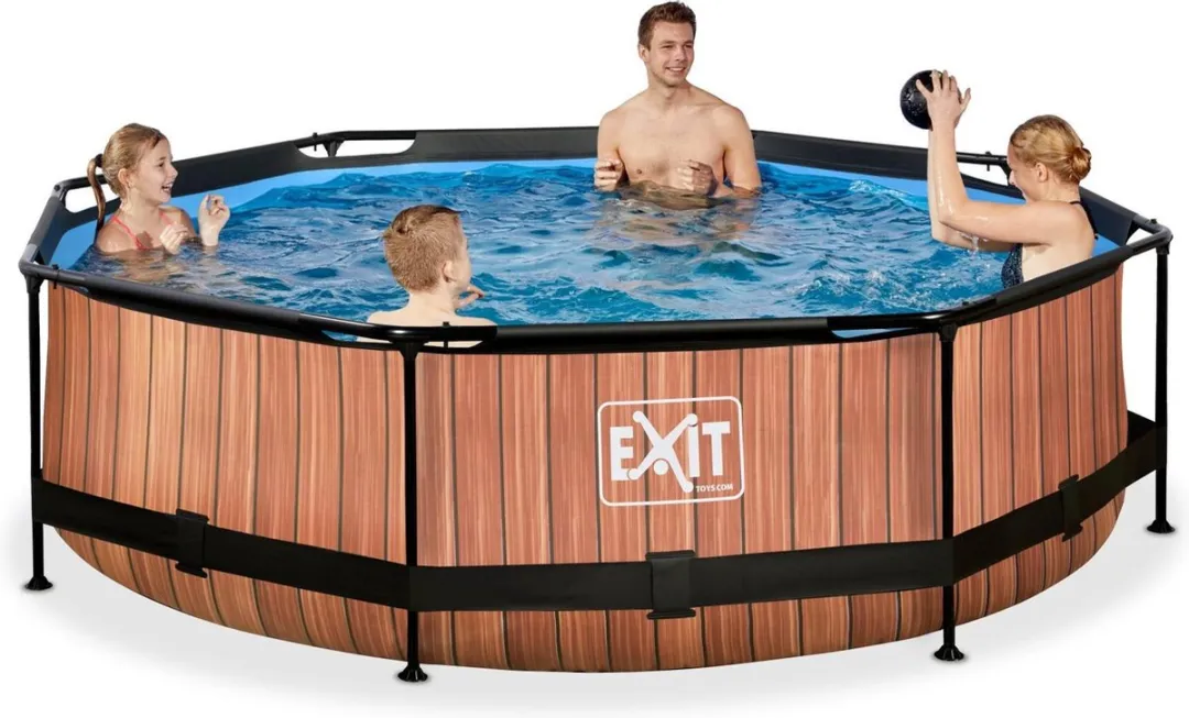 EXIT Wood Zwembad 300cm - Bruin