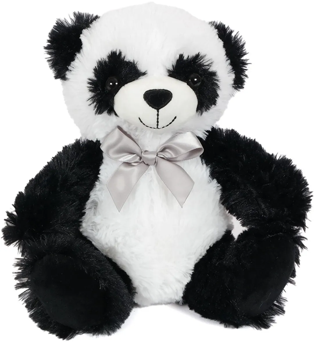 PIA Pluche Panda Knuffel 25cm - Zwart/Wit