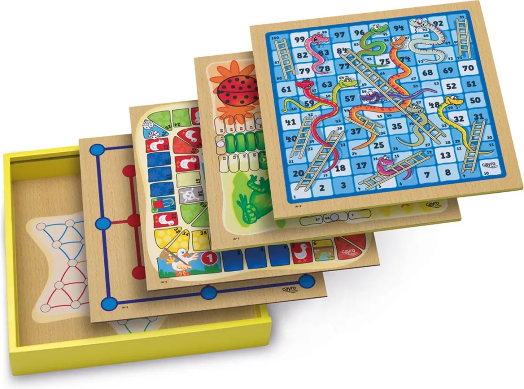 Cayro Bordspel 30 Games - 2-4 Spelers - Hout - 31x31cm