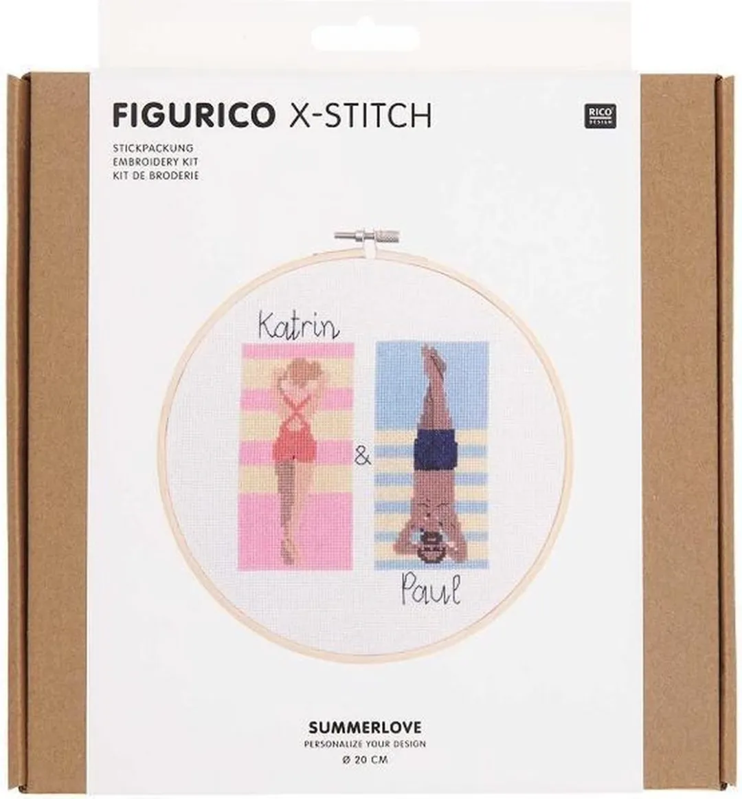 Rico Design SummerLove Borduurpakket 100116 - Aida 16 Count