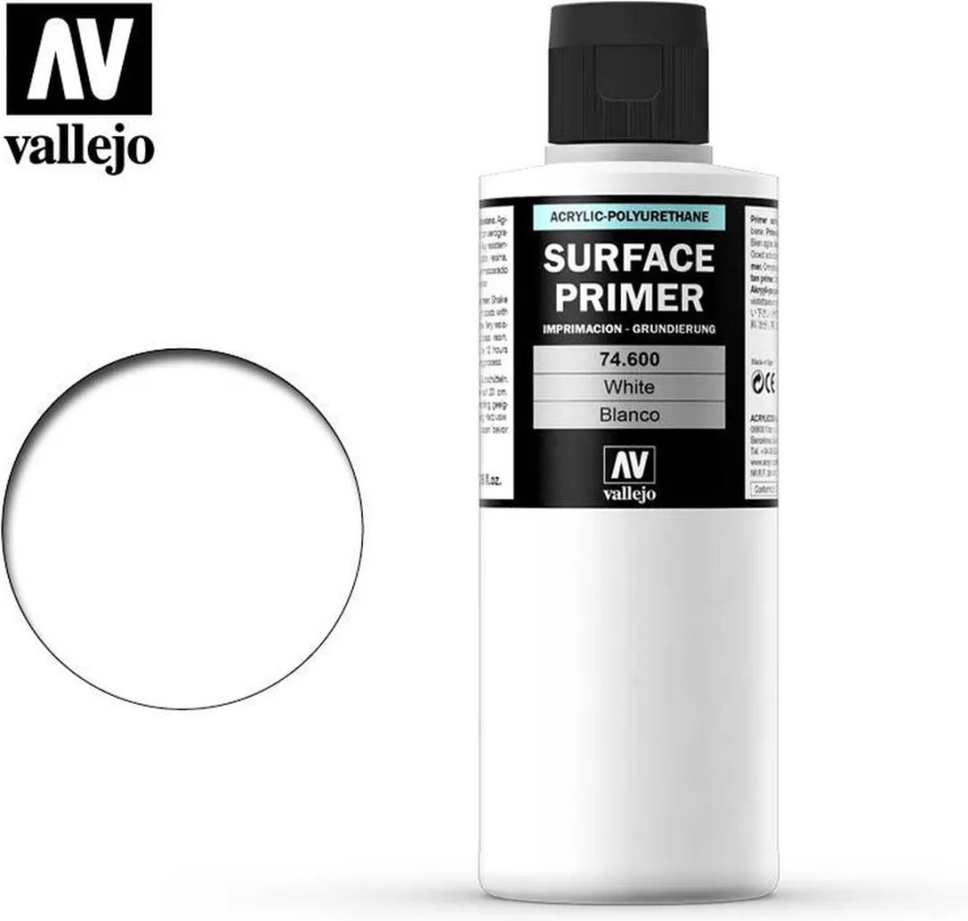 Vallejo Hobbyverf Acrylverf 74600 White - 200ml