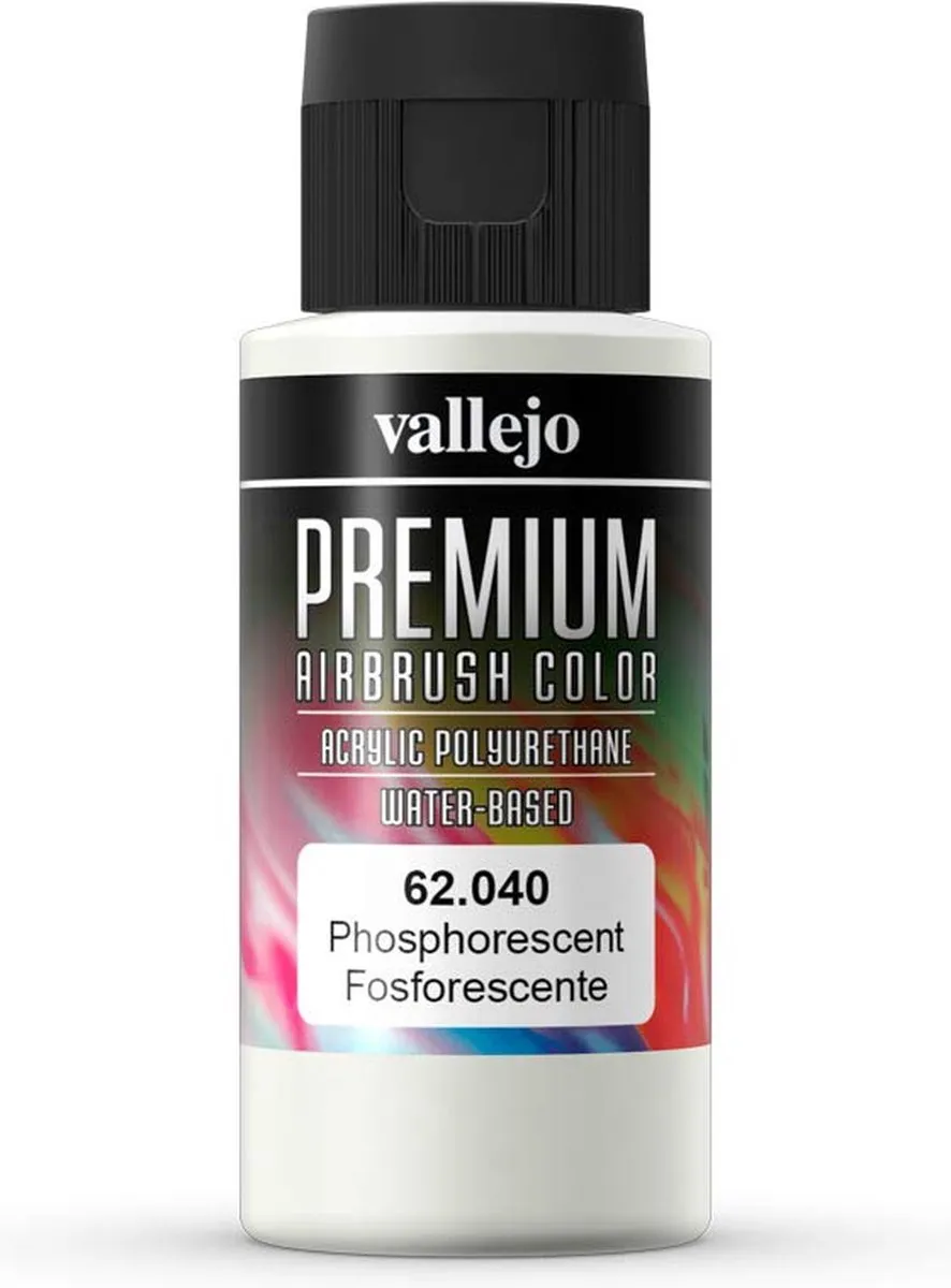 Vallejo Premium Airbrush Color Phosphorescent Fluorescent 60ml