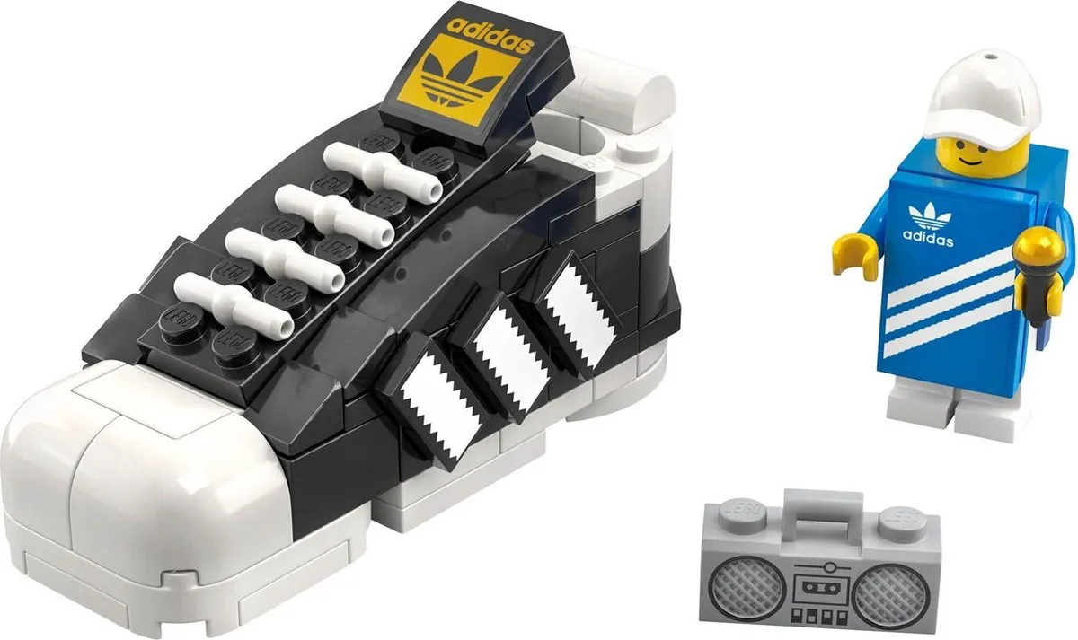 LEGO adidas Originals Superstar 40486 - 92 Stukken - 1 Minifiguur - Blauw/Wit