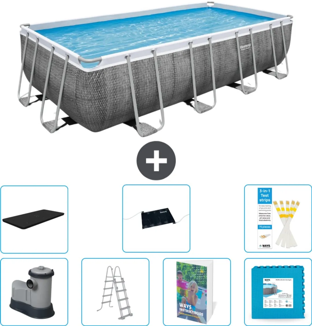 Bestway Power Steel Zwembad 549x274x122cm