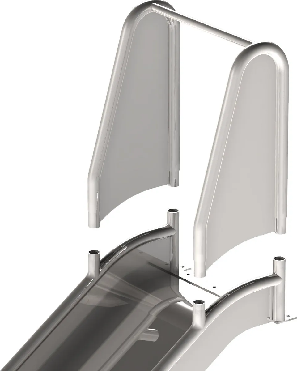 Intergard Glijbaan RVS 76301000 - Groen - 100cm