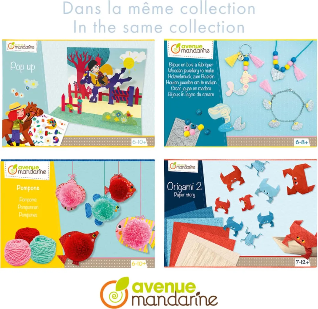 Clairefontaine Avenue Mandarine Knutseldoos Decopatch Fishing Game