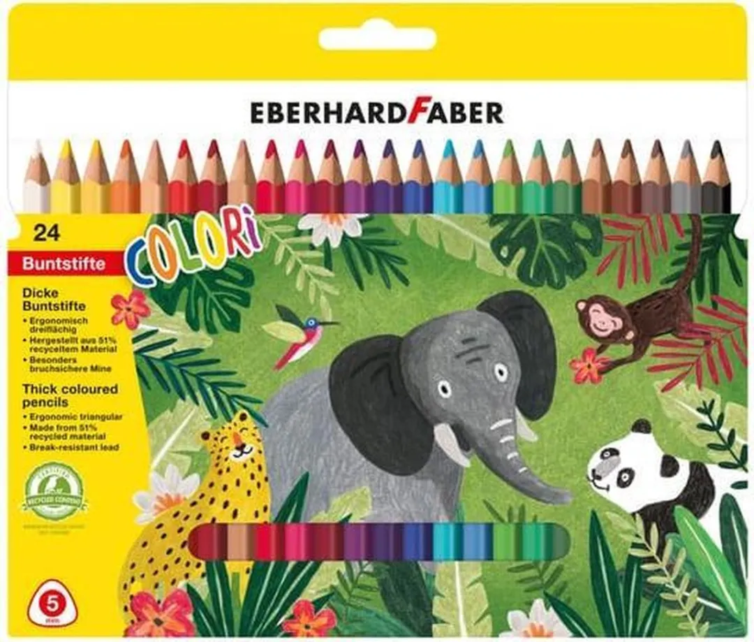 Eberhard Faber Colori EF-511409 Kleurpotloden 24 Stuks - Assorti