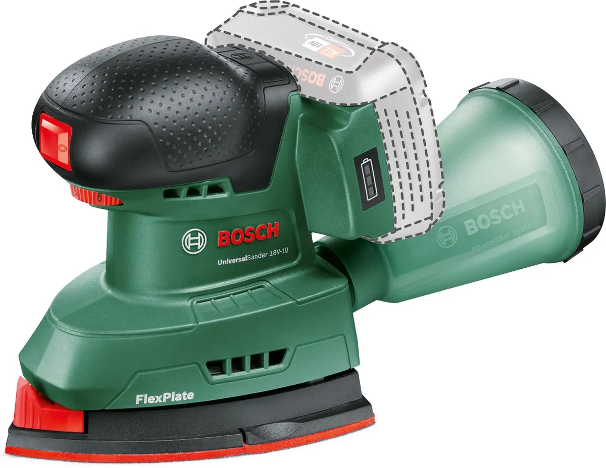 Bosch UniversalSander 18V-10 Accu Multischuurmachine - 2 Schuurvellen