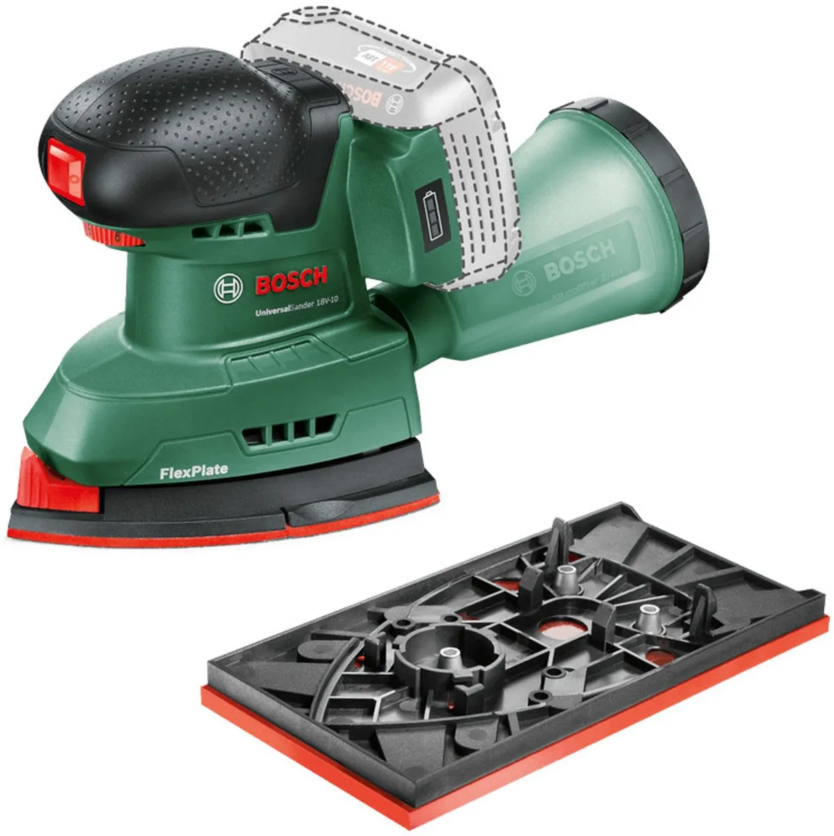 Bosch UniversalSander 18V-10 Accu Multischuurmachine