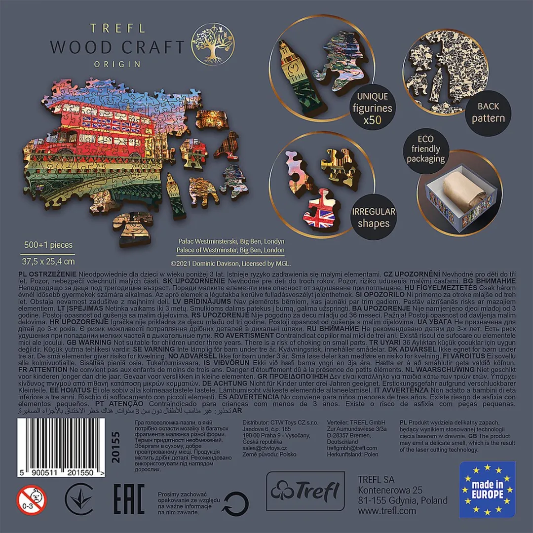 Trefl Westminster London Puzzel 500 Stuks - Multicolor