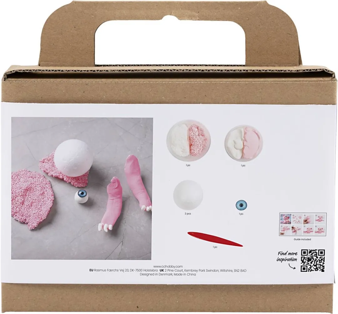 Creativ Company Mini Hobbyset Boetseren Monster Sally - Multikleurig