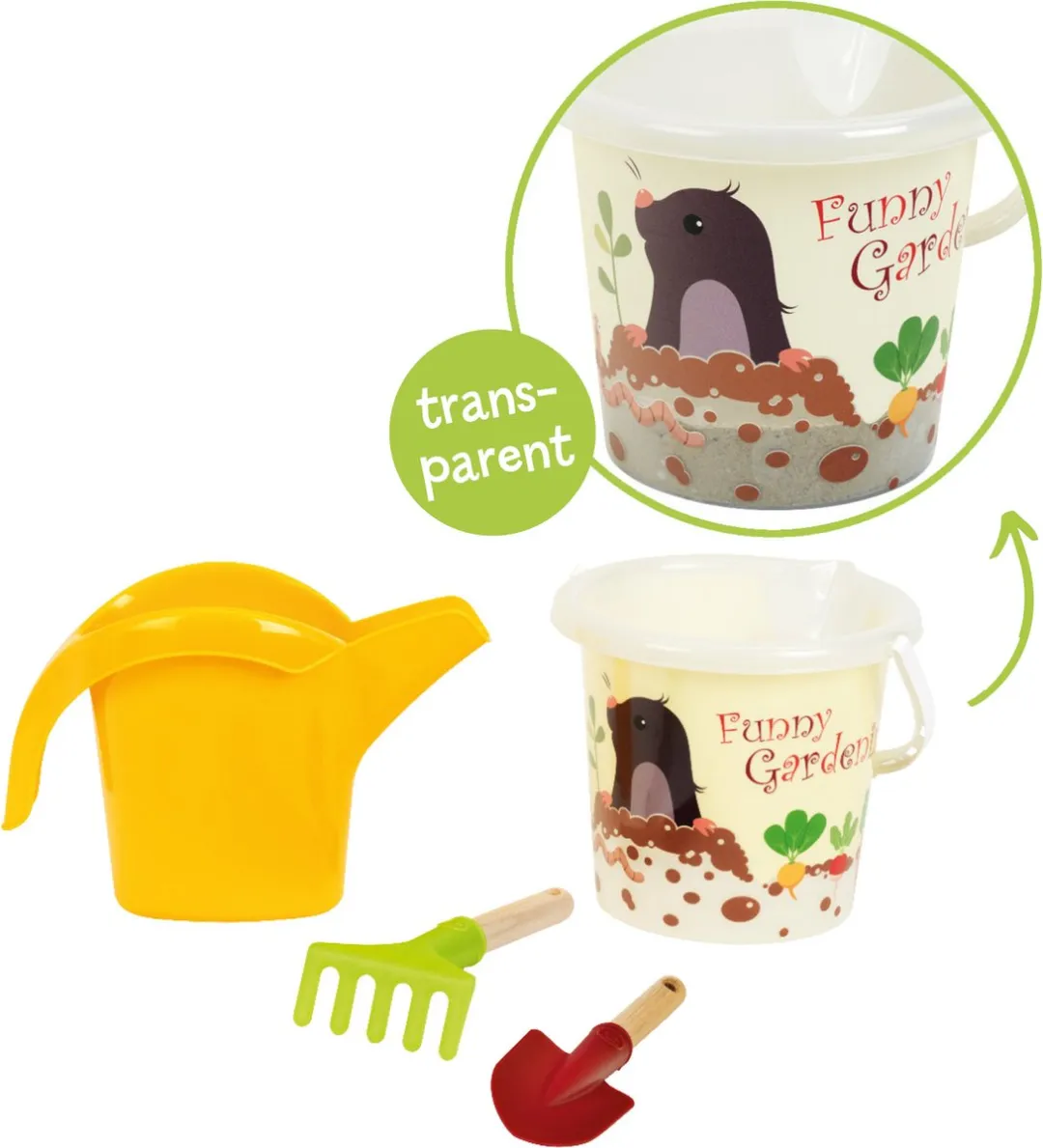 Klein Toys Little Foot Zand Tuinset - 2L Emmer - Multicolor