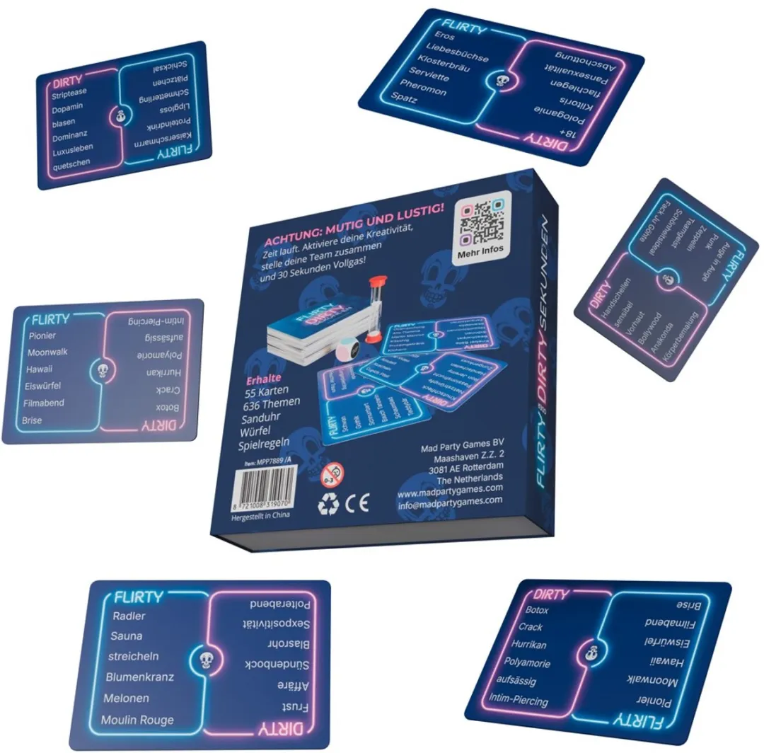 Mad Party Games Flirty or Dirty - 2-12 Spelers