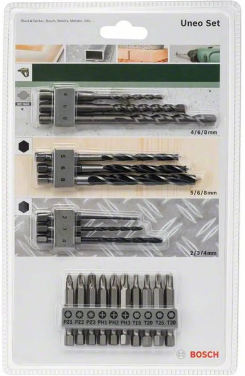 Bosch Uneo Gemengde Set 19-delig