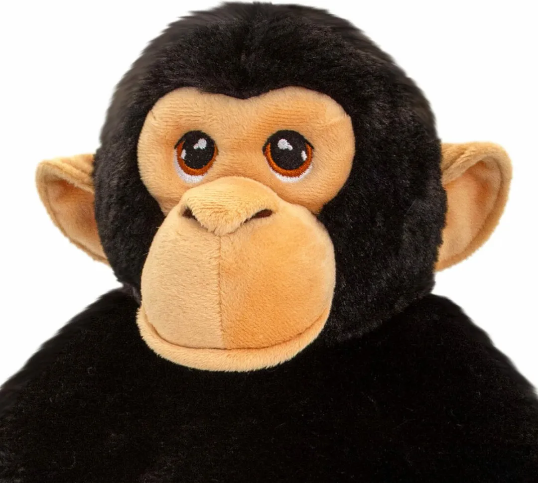 Keel Toys Chimpansee Knuffel - 30 cm - Zwart