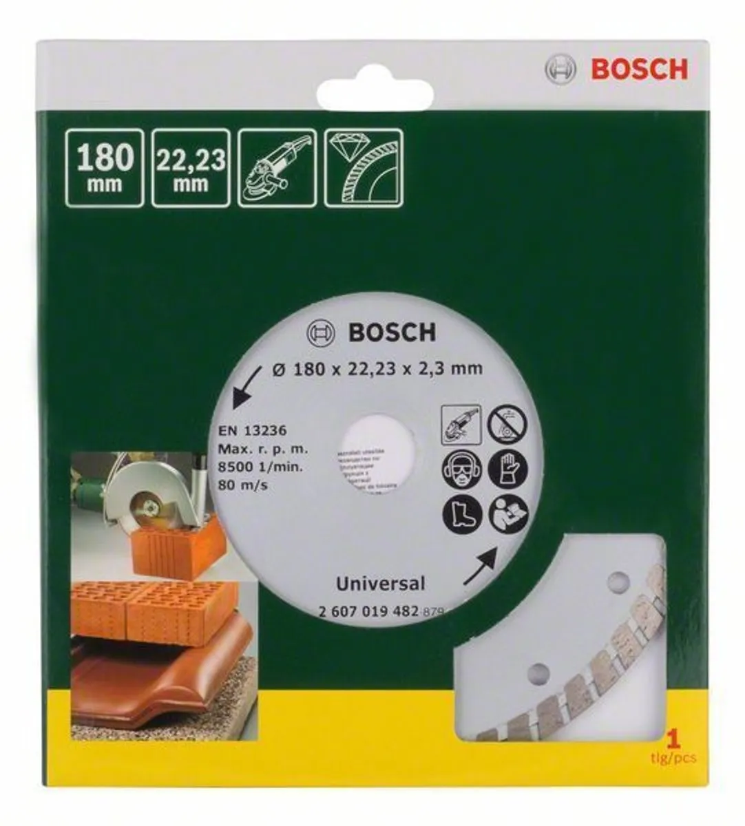 Bosch Diamantschijf 180mm - Hout - 22.23mm As