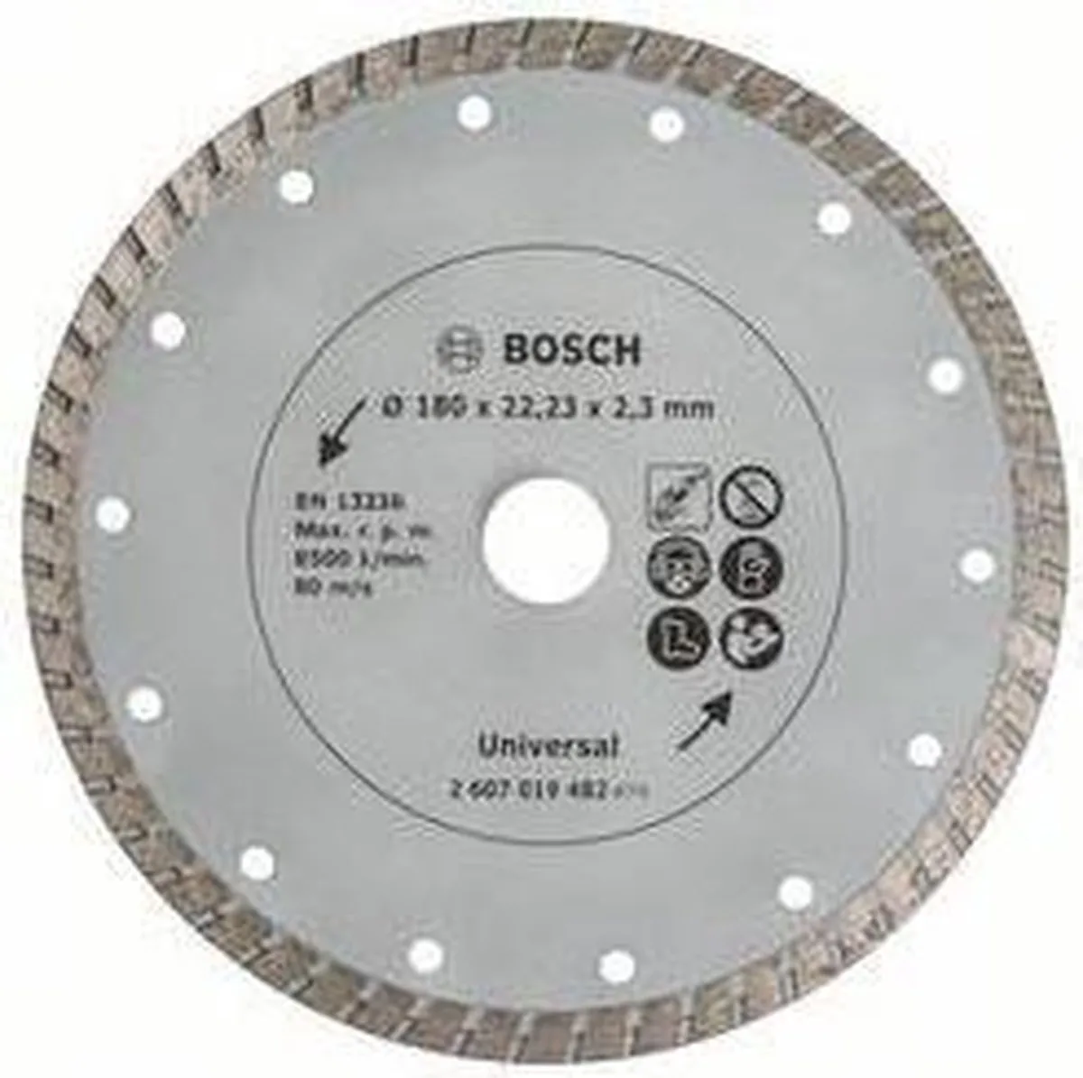 Bosch Diamantschijf 180mm - Hout - 22.23mm As