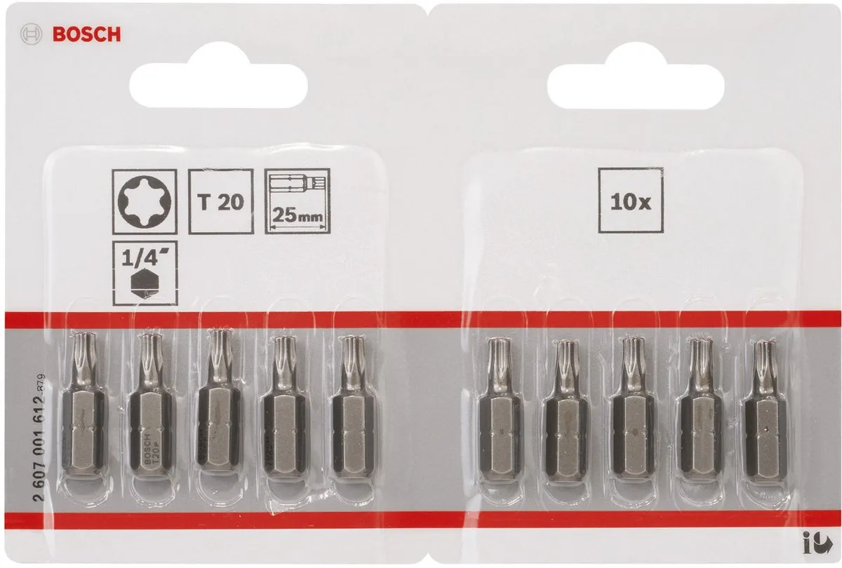 Bosch Bit T20 Extra-hard - 10 Stuks