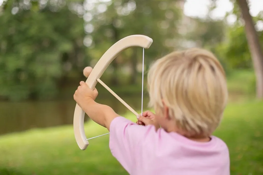 BS Toys Pijl & Boog GA475 Houten Speelgoed - 5-delig - Meerkleurig