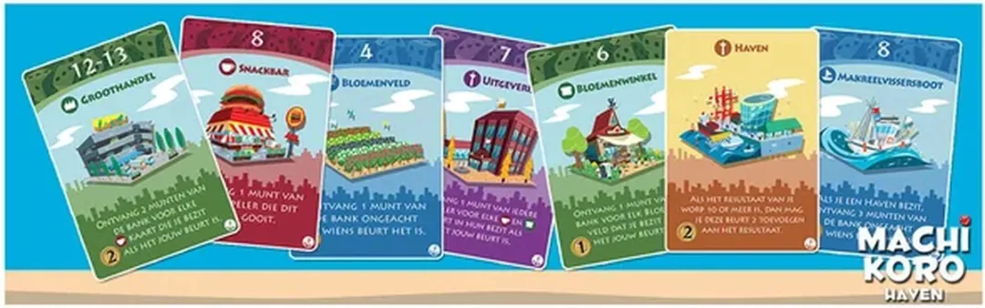 White Goblin Games Machi Koro Haven - Familiespel - 2-5 Spelers