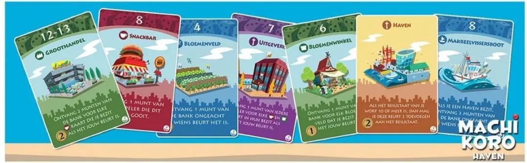 White Goblin Games Machi Koro Haven - Familiespel - 2-5 Spelers