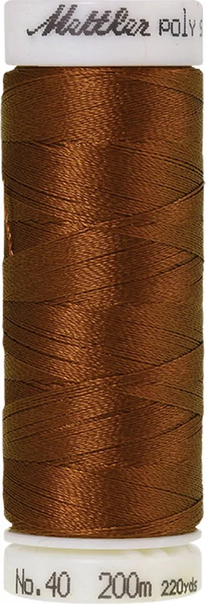 Amann Mettler Polysheen Borduurgaren 200m - Bruin