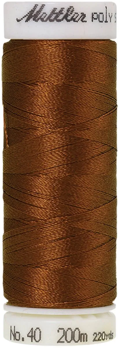 Amann Mettler Polysheen Borduurgaren 200m - Bruin
