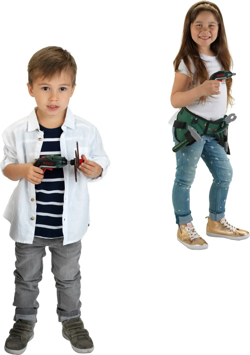 Klein Toys Bosch mini Ixolino II Accu-Schroevendraaier - Groen/Rood/Zwart