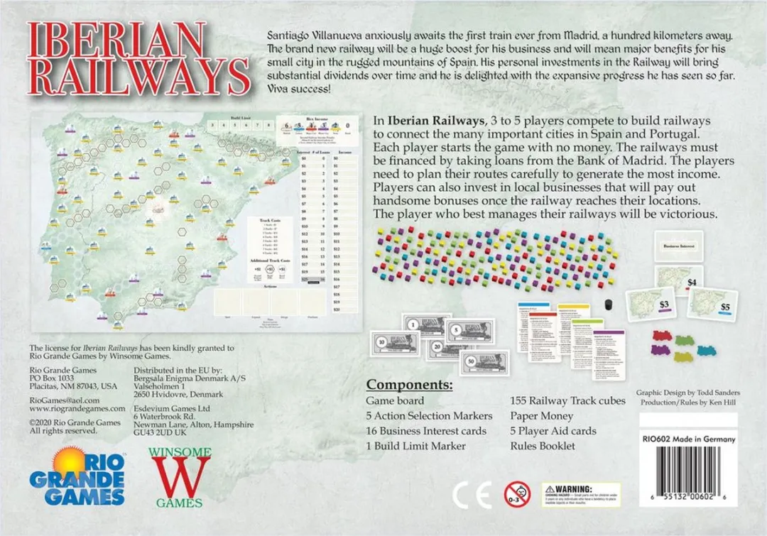 Rio Grande Games Iberian Railways - 3-5 Spelers