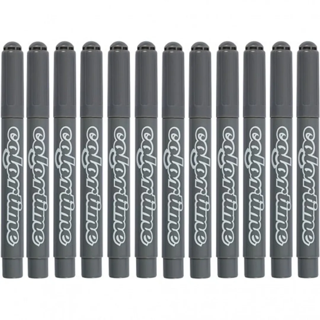 Colortime Grijs Stiften 5mm - 12 Stuks